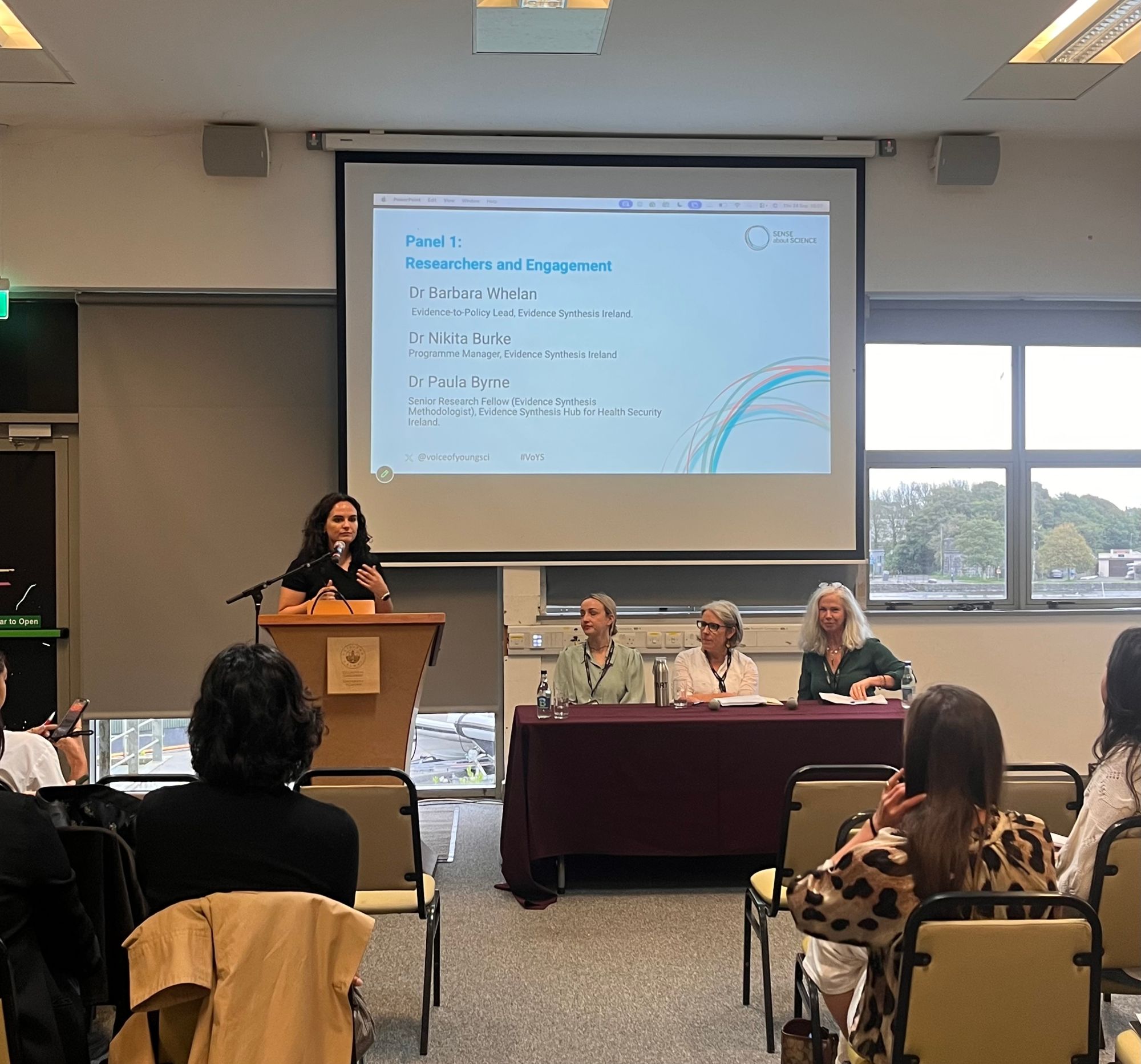 Panel 1: Researchers and Engagement, at the Sense about Science Standing up for Science workshop