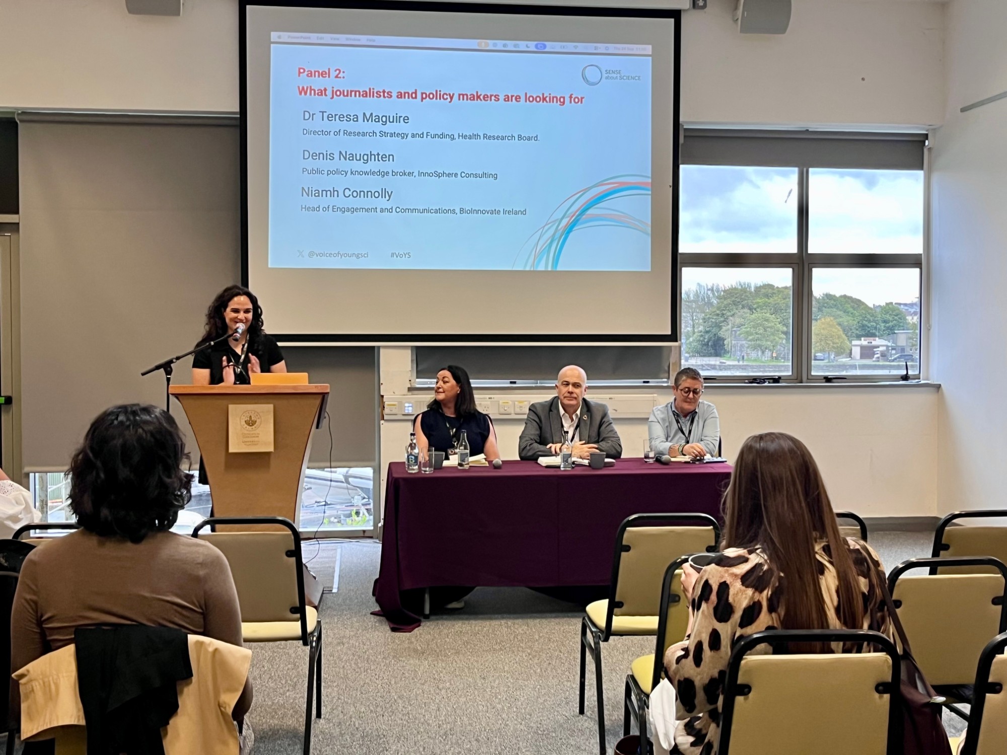 Panel 2: What journalists and policy makers are looking for, at the Sense about Science Standing up for Science workshop